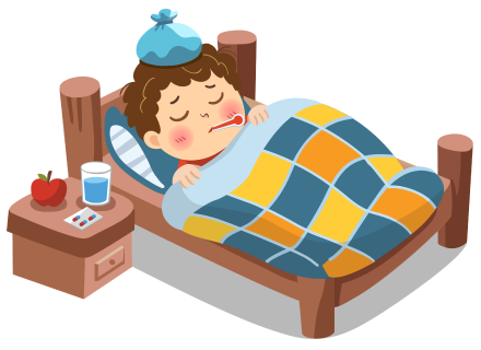 Дима грустит дома из-за болезни