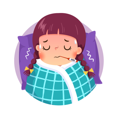 Иллюстрация работы иммунной системы с лейкоцитами