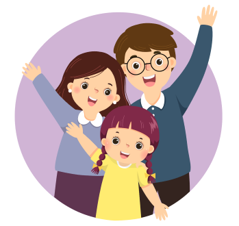 Девочка рассказывает друзьям о ревматических болезнях